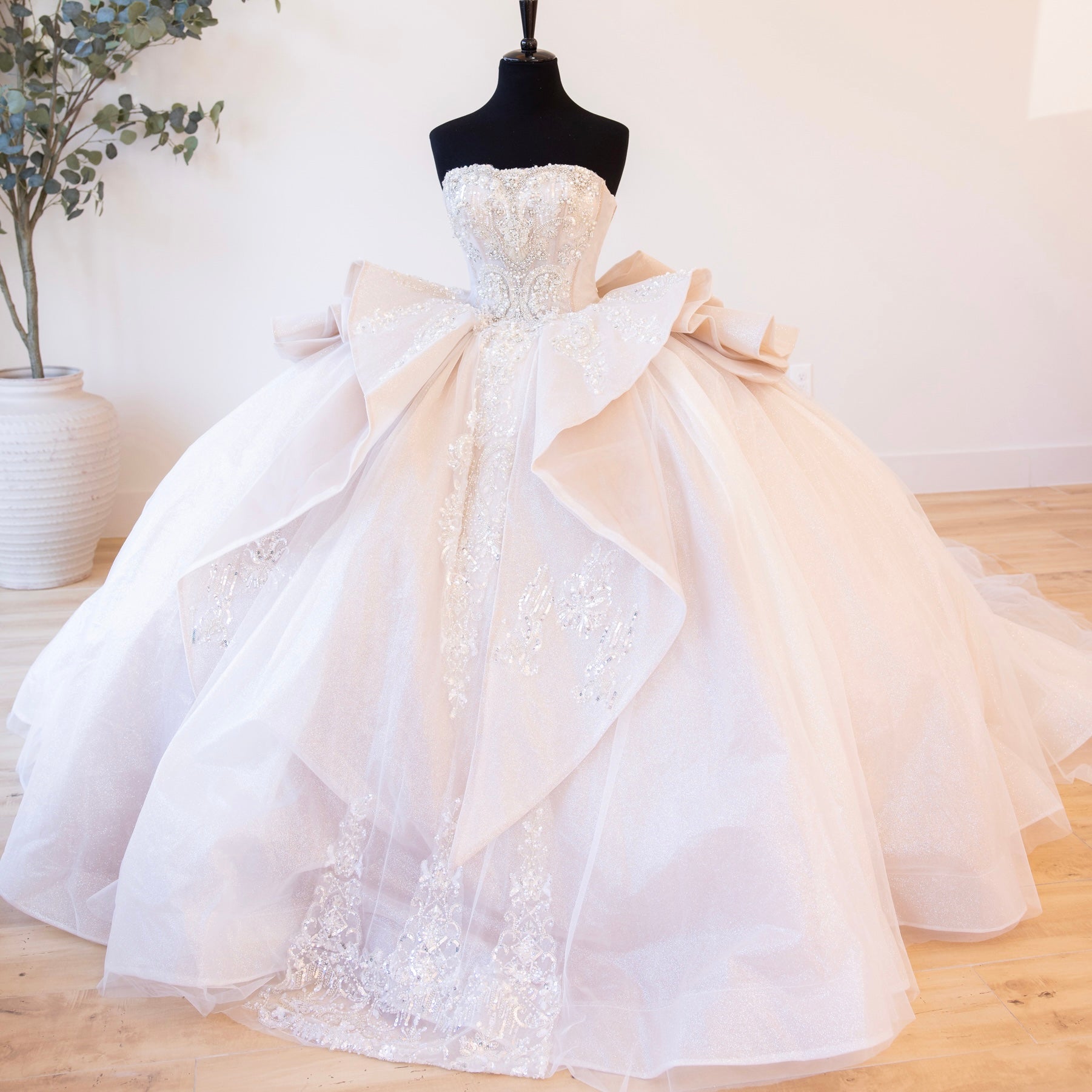 sachin and babi light blue dress Champagne Beige Cape Dress (3222707) main image 1