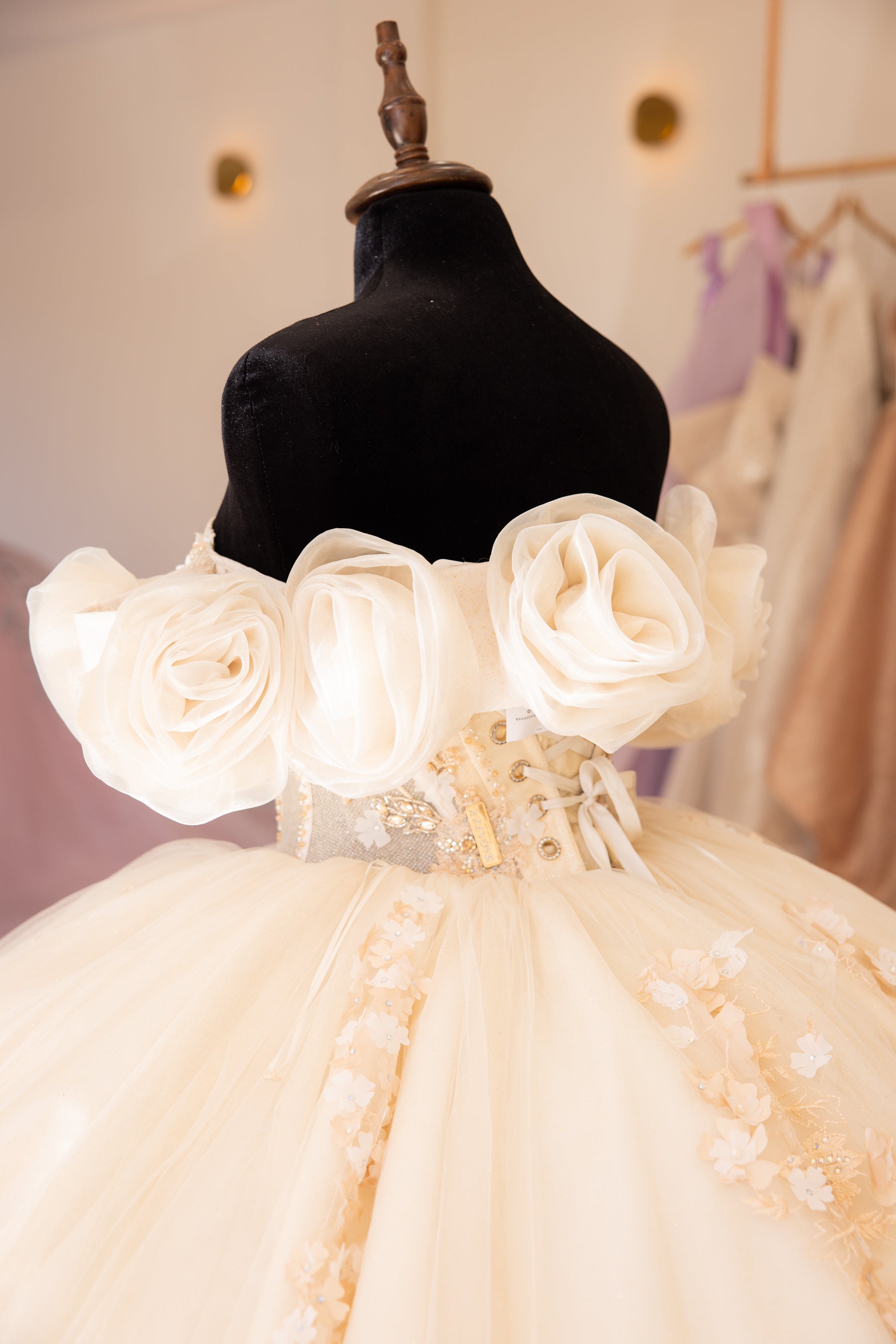 EV63-663 Ivory/Gold Bloom and Box Boutique EV63-663 Ivory/Gold Bloom and Box Boutique